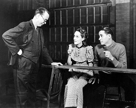 Frank Craven, Martha Scott and John Craven in the original Broadway production of Our Town (1938), winner of the Pulitzer Prize for Drama