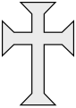 Mancsos latin kereszt (en: cross pattée, St. John's cross, Maltese cross)