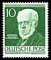 Stamp of 1952, portrait based on the left photograph