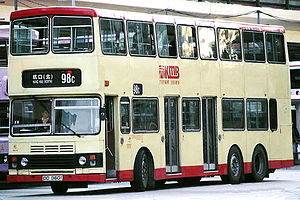 3-door Leyland Olympian, with one entrance and two exits. DD3601.JPG