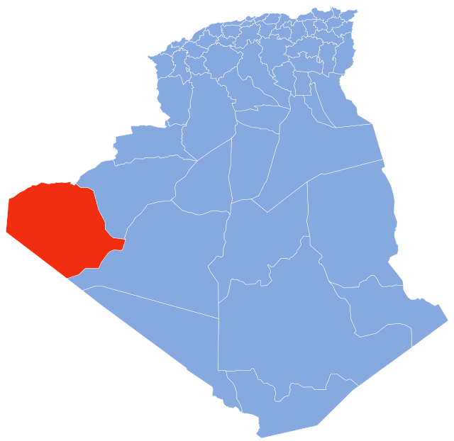 Carte d'Algérie (Wilaya de Tindouf)