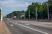 English: Daŭhabrodskaja street. Minsk, Belarus Беларуская: Вуліца Даўгабродская. Мінск, Беларусь Русский: Улица Долгобродская. Минск, Беларусь