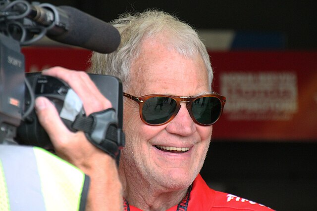 Team co-owner David Letterman at the 2015 Indianapolis 500