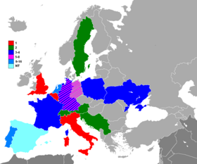 Colocaciones en el Campeonato de Europa de Alemania, PNG