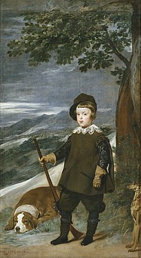 ベラスケス『狩猟服姿の皇太子バルタサール・カルロス』(1635-1636年)、プラド美術館