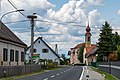 * Nomination View of village Dietersdorf with chapel and stork´s nest --Isiwal 04:44, 16 July 2019 (UTC) * Promotion Good quality, but WB might need an improvement (less cyaan and more red) --Michielverbeek 04:50, 16 July 2019 (UTC)