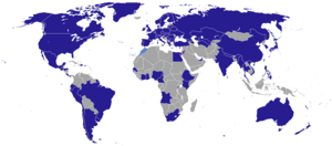 Vorschaubild für Liste der Auslandsvertretungen Israels