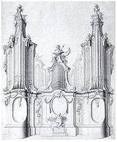 Design for an organ by Johann Georg Dirr, 18th century Dirr Orgelprospekt.jpg