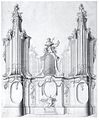18e-eeuws ontwerp voor een orgelkas van Johann Georg Dirr