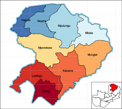 Districts of Northern Province Zambia.svg