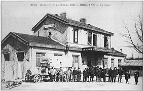 La gare en 1918…