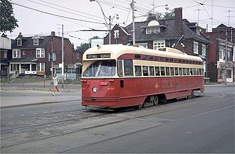 Toronto hade länge det största antalet PCC-vagnar i drift i hela världen, inklusive många som köpts begagnade från städer i USA, som lagt ned sina nät.