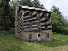 The Earnest Fort-house in Greene County, Tennessee. Built around 1782 during the Cherokee-American wars, it is located just south of Chuckey on the banks of the Nolichucky River. Earnest-fort-house-tn1.jpg