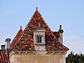 Toiture du pavillon de droite