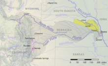 The Platte River and tributaries, including the Elkhorn River