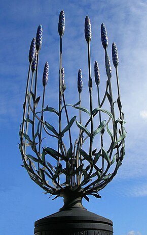 English Lavender in the London Borough of Sutton English Lavender (Portelli sculpture).jpg