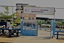 Centre Sportif Municipal Soweto de Dédokpo 4. Arrondissement von Cotonou in Benin im Jahr 2019