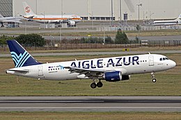 F-HBIO A320-214 Aigle Azur (nouveau c-s) TLS 26SEP13.jpg