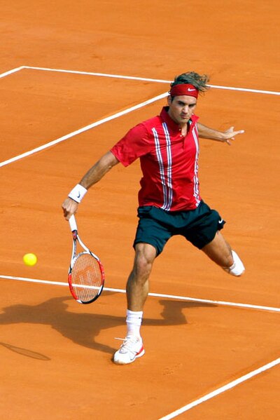 Federer in the finals of Monte Carlo 2007.