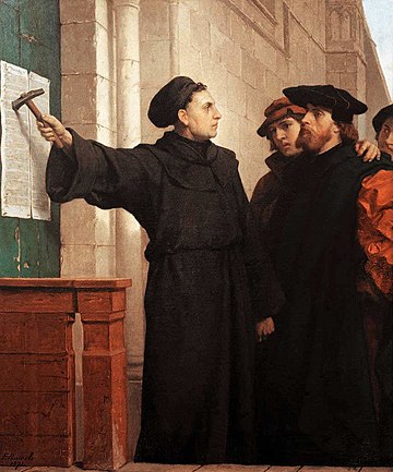 Ferdinand Pauwels - Luther hammers his 95 theses to the door.jpg
