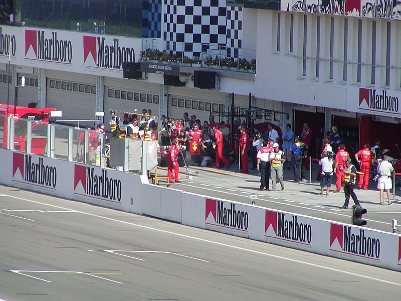 File:Ferrari in pits at the 2003 Hungarian Grand Prix.jpg