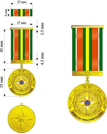 "Fövqəladə hallar orqanlarında xidmətdə fərqlənməyə görə" medalı