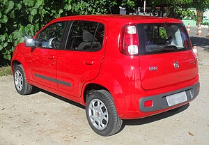 L'arrière de la Fiat Novo Uno