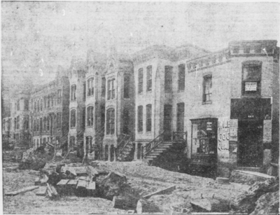 "Houses in First Street Northeast Which Are to Make Way for the First Street Tunnel", a 1904 photograph uploaded at the DC Neighborhoods event