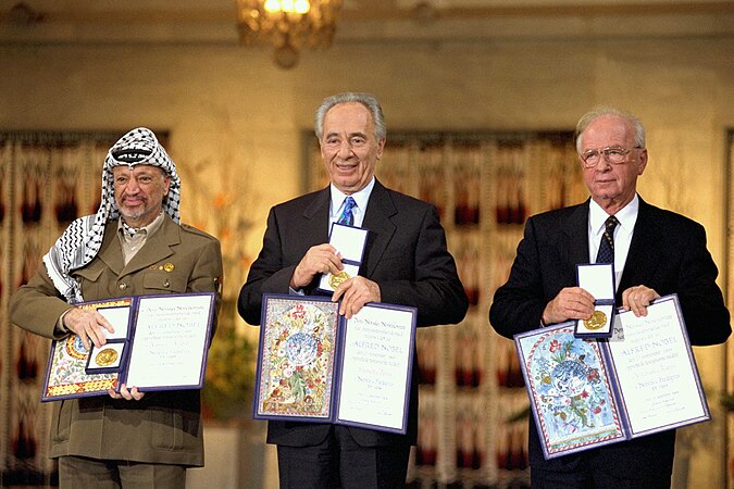 Flickr - Government Press Office (GPO) - THE NOBEL PEACE PRIZE LAUREATES FOR 1994 IN OSLO..jpg