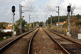 Troço da Linha da Beira Alta, perto da Pampilhosa