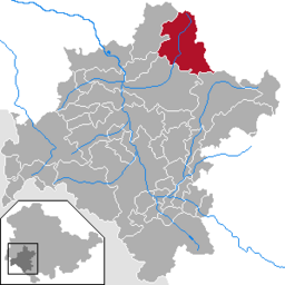 Läget för kommunen Floh-Seligenthal i Landkreis Schmalkalden-Meiningen