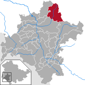 Poziția Floh-Seligenthal pe harta districtului Schmalkalden-Meiningen
