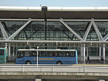 Buses at the Departures Level