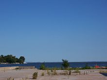 The Upper Fox River emptying into Lake Winnebago at Oshkosh FoxRiverMouthOshkosh.jpg