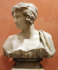 Marble bust of Nossis by Francesco Jerace