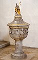 * Nomination Baptismal font in the parish church of St. John the Baptist in Frankenwinheim --Ermell 06:18, 10 August 2018 (UTC) * Promotion  Support Good quality.--Agnes Monkelbaan 15:40, 10 August 2018 (UTC)