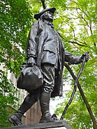 Benjamin Franklin in 1723 (1910–14), University of Pennsylvania.