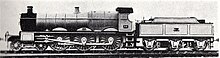 The second prototype No. 98 as built 1903 GWR 4-6-0 No.98.jpg