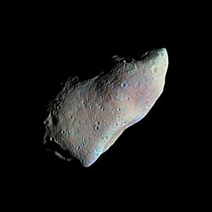 El asteroide Gaspra fotografiado por la Sonda Galileo