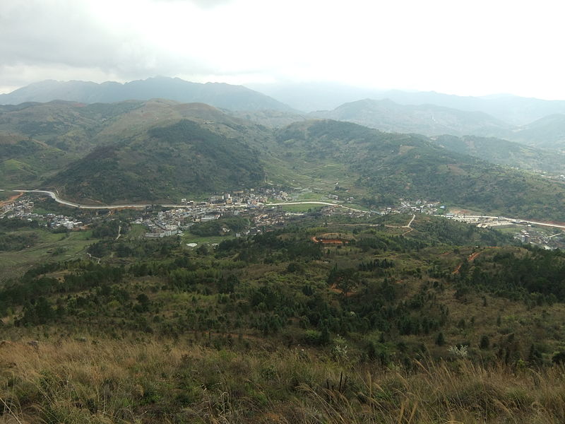 File:Gaotou Township - seen from Jin Mt - DSCF3343.JPG