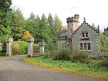 Gatekeeper's lodge in the Scottish baronial style at Moy House, Moray. Gate Lodge at Moy - geograph.org.uk - 3699201.jpg