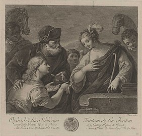 Rebekka mit Abrahams Diener am Brunnen, von Luca Giordano, Gemäldegalerie Alte Meister (Dresden) [3]