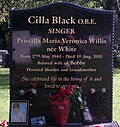 Thumbnail for File:Grave of Cilla Black cu.jpg