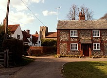 St Michael's Church from the Thaxted end of the village. Great Sampford, Essex - geograph.org.uk - 148788.jpg