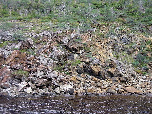 Ordovician ophiolite in Gros Morne National Park, Newfoundland