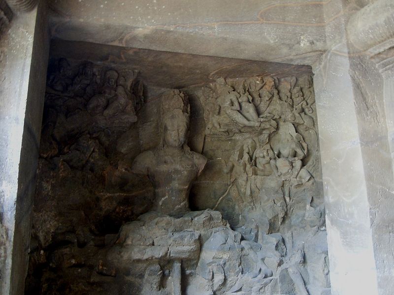 File:Grottes d'Elephanta - Sihiva, Lord of Yogis.jpg