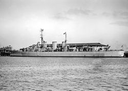 HMS Apollo elokuussa 1945