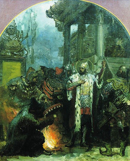 Alexander Nevsky and a Mongol shaman