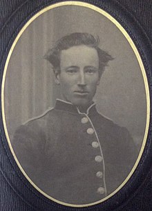 Pte. Herman Warner of the 59th Stormont and Glengarry Battalion, Fenian Raids 1870 Herman Warner, 59th Stormont Battalion.jpg