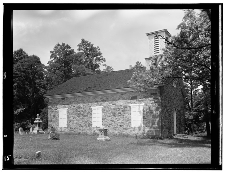 File:Historic American Buildings Survey, Frederick Tilberg, Photographer July, 1950 SIDE ELEVATION. - Rock Chapel (Methodist), (Huntington Township), Heidlersburg, Adams County, PA HABS PA,1-HEID.V,1-1.tif